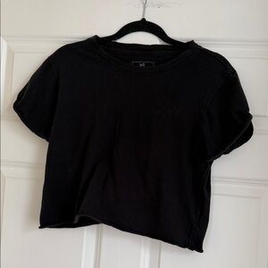 Women's Black Crop Top
